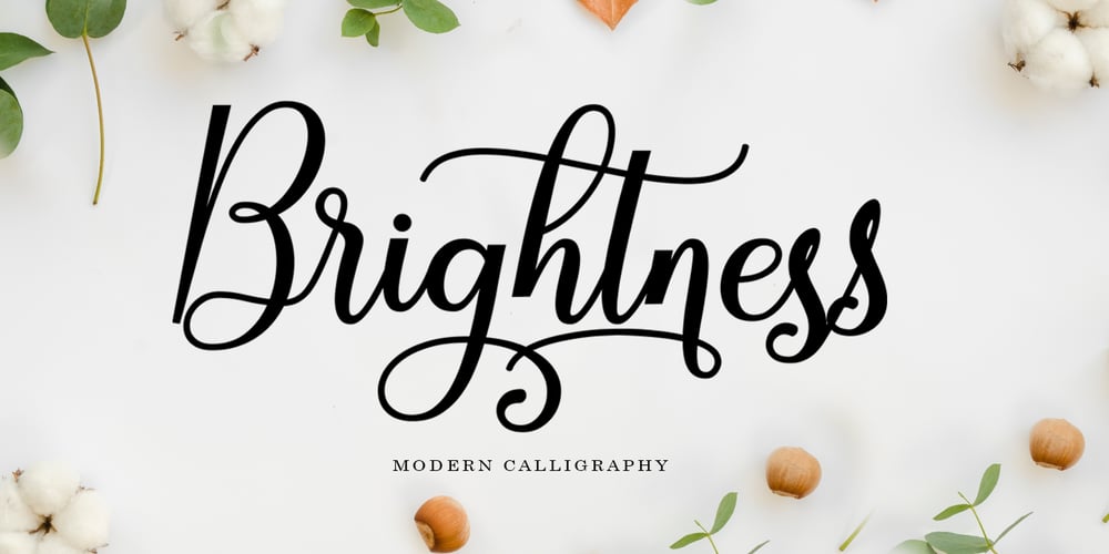 Brightness font