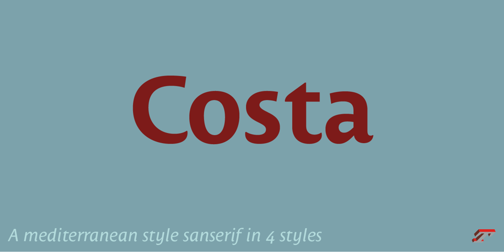 Costa Std font