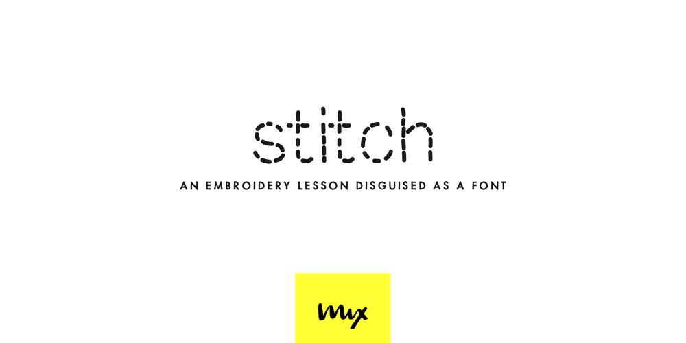 Mix Stitch font