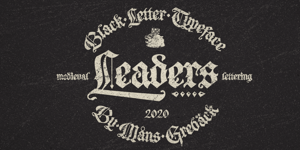 Leaders font