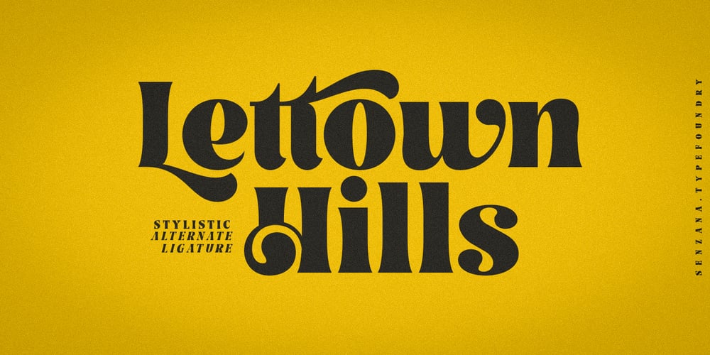Lettown Hills font