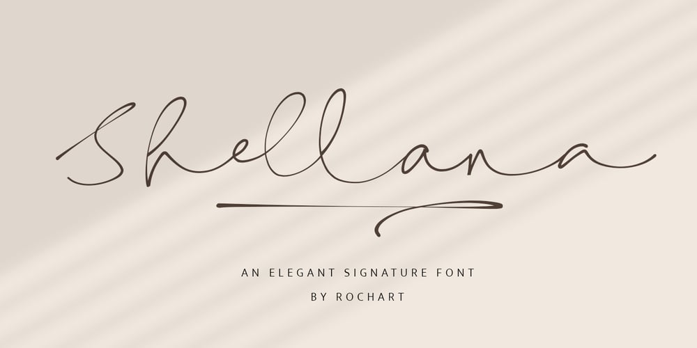 Shellana font
