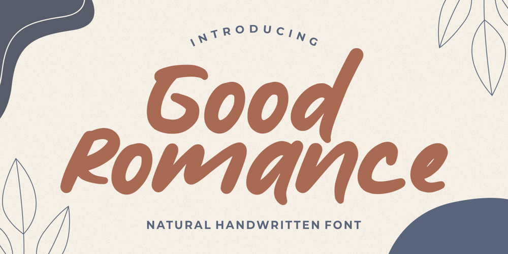 Good Romance font
