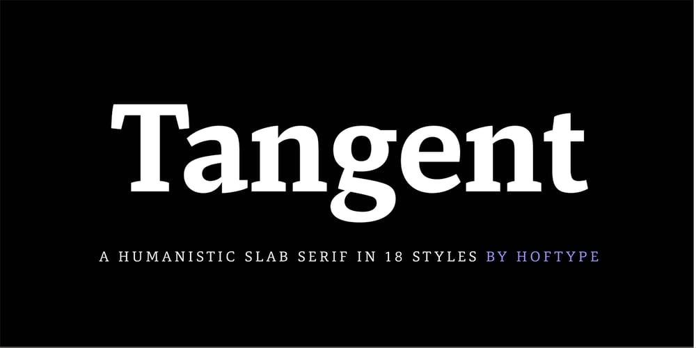 Tangent font
