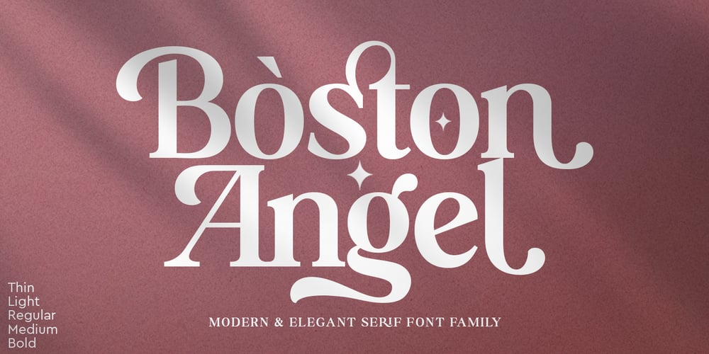 Boston Angel font