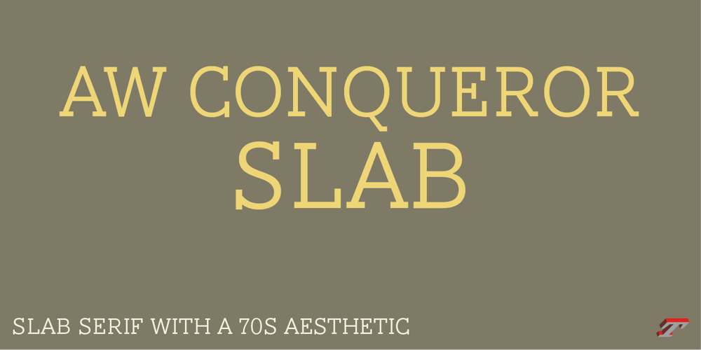 AW Conqueror Slab Std Light font