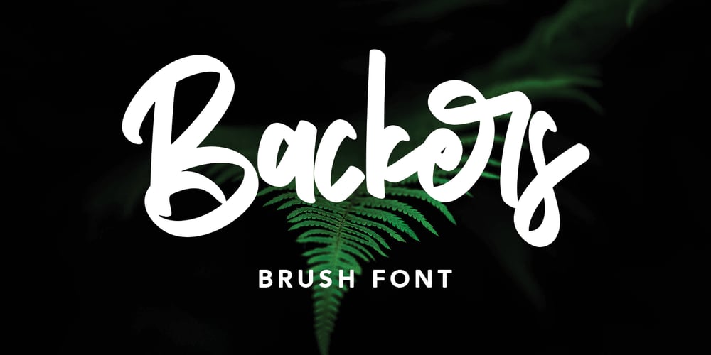 Backers font