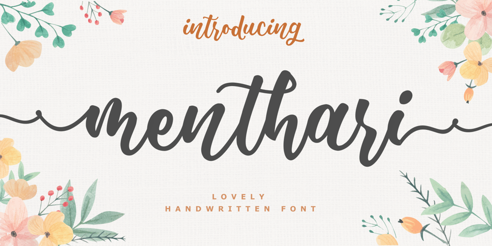 Menthari font