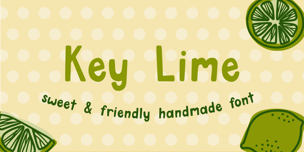 Key Lime font