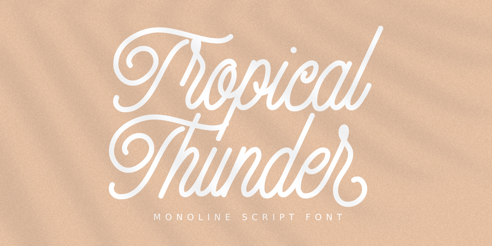 Tropical Thunder font