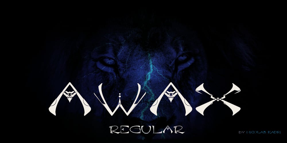 Awax font