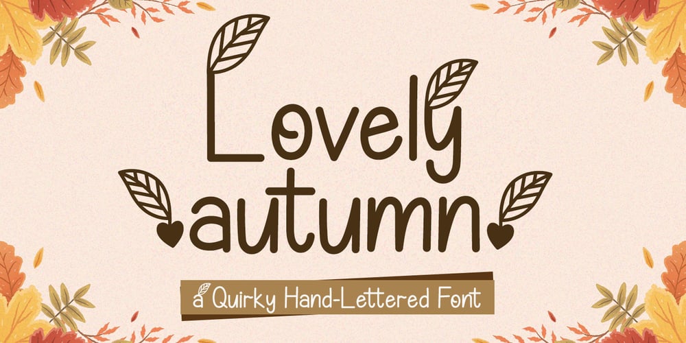 Lovely Autumn font