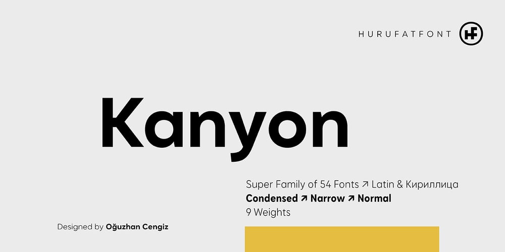 Kanyon font