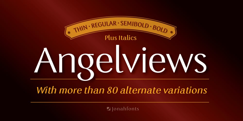 Angelviews font