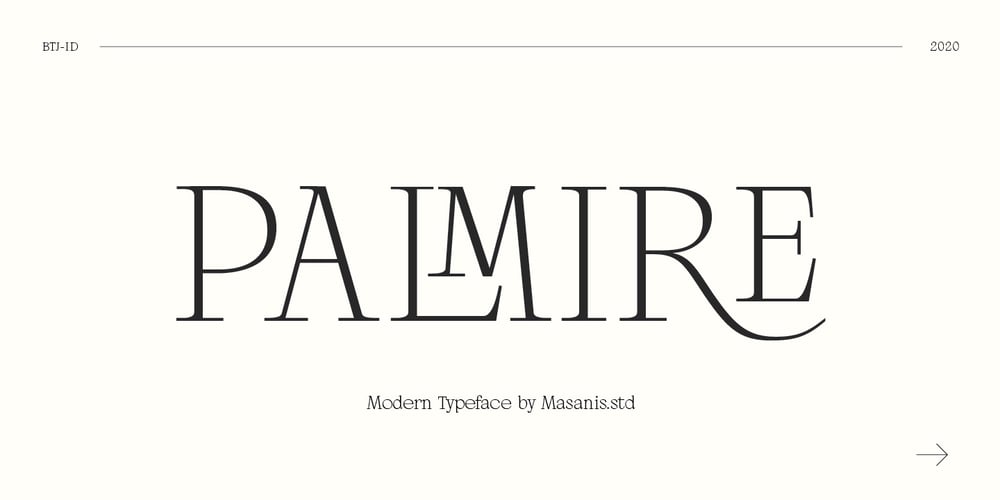 Palmire font