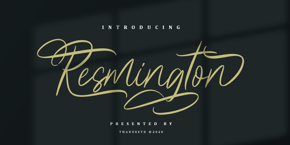 Resmington font