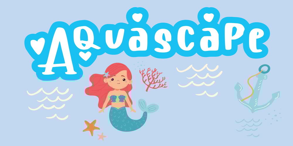 Aquascape font