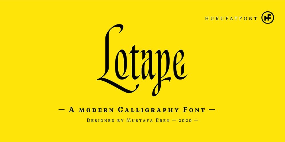 Lotape font