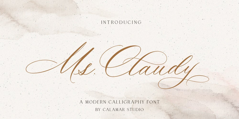 Ms Claudy font