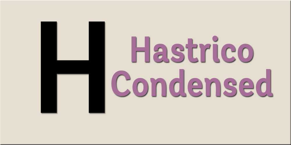 Hastrico DT Condensed font