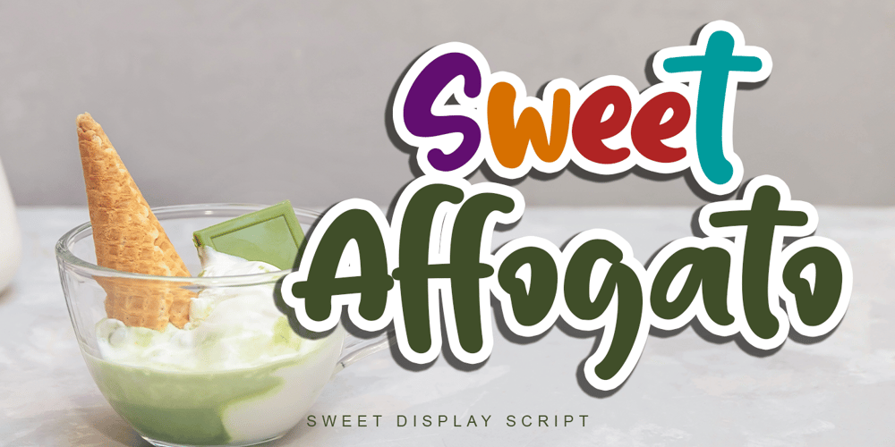 Sweet Affogato font