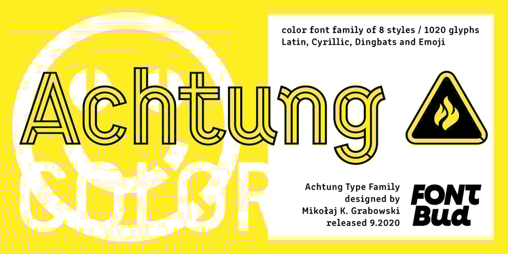 Achtung font