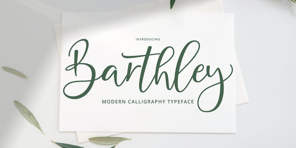 Barthley Script font
