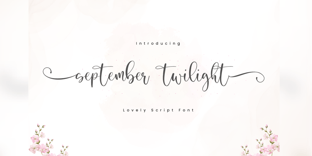 September Twilight font