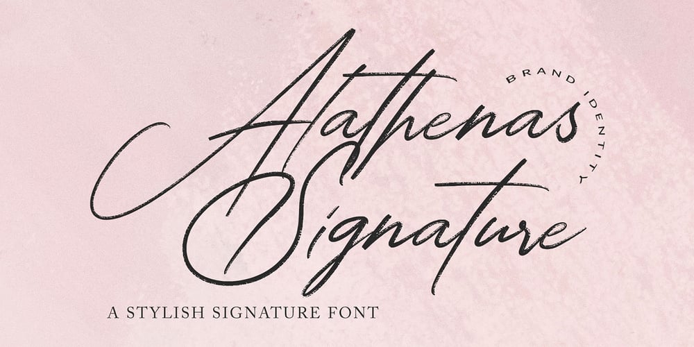 Alathenas Signature font