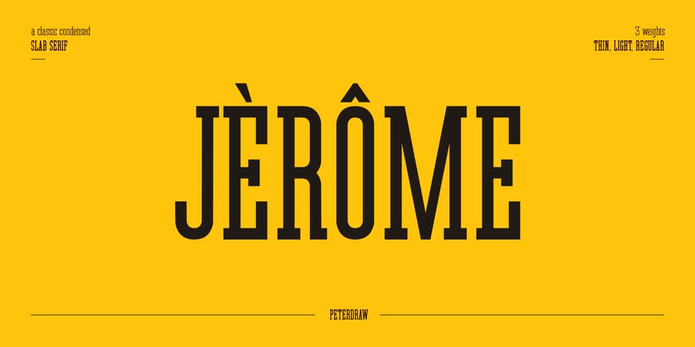 Jerome font