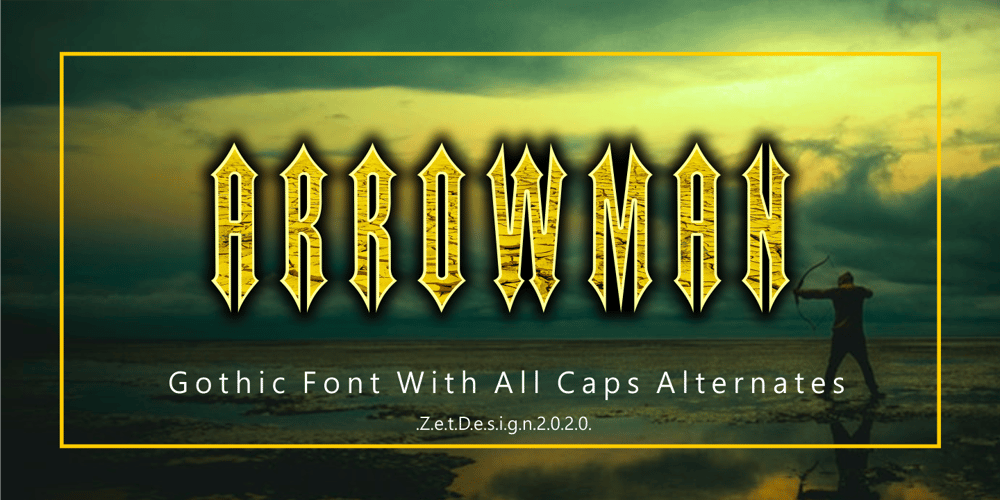Arrowman font