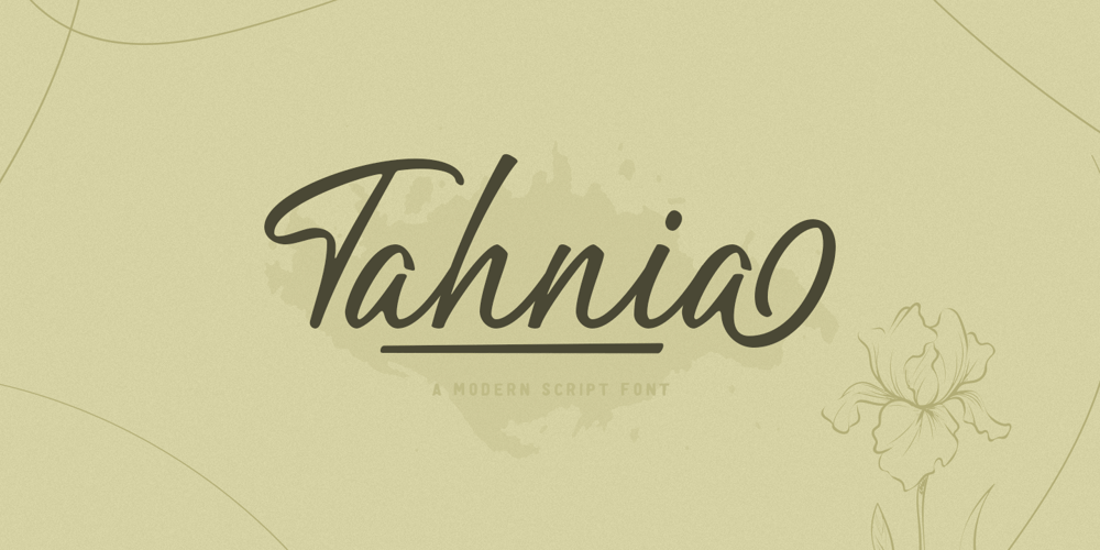 Tahnia font