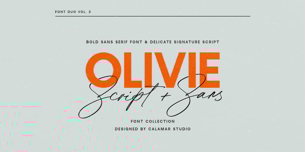 Olivie Font Duo font