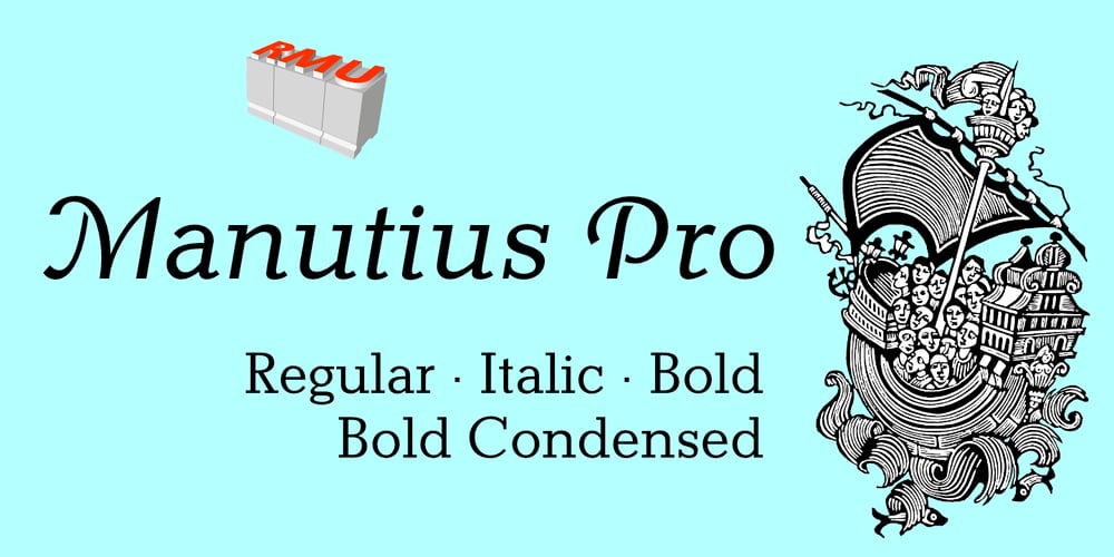 Manutius Pro font