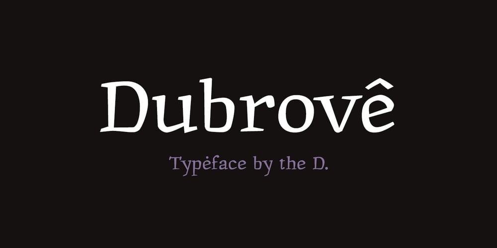 Dubrove font