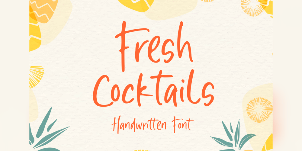 Fresh Cocktails font