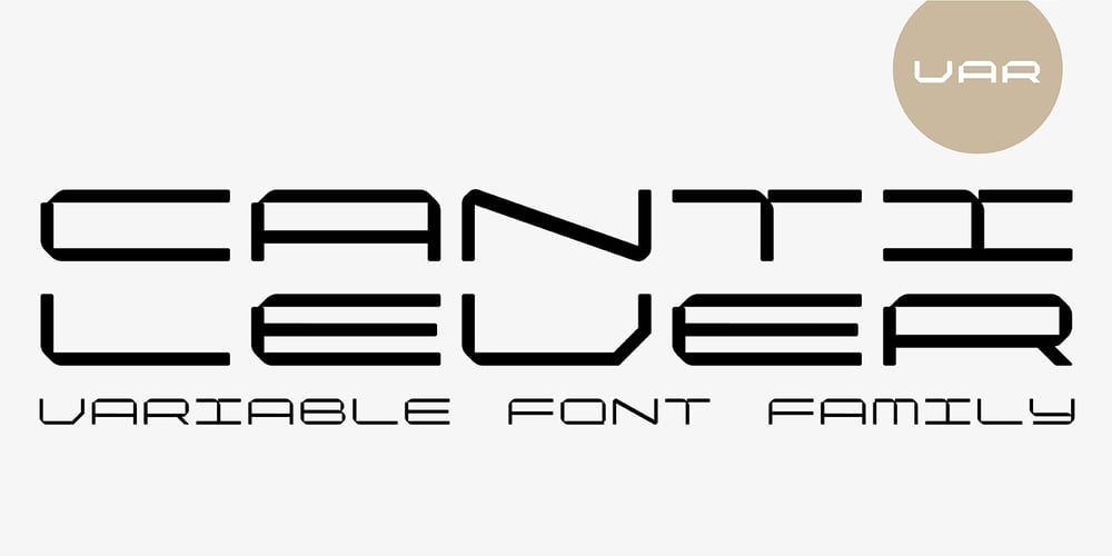 Cantilever font