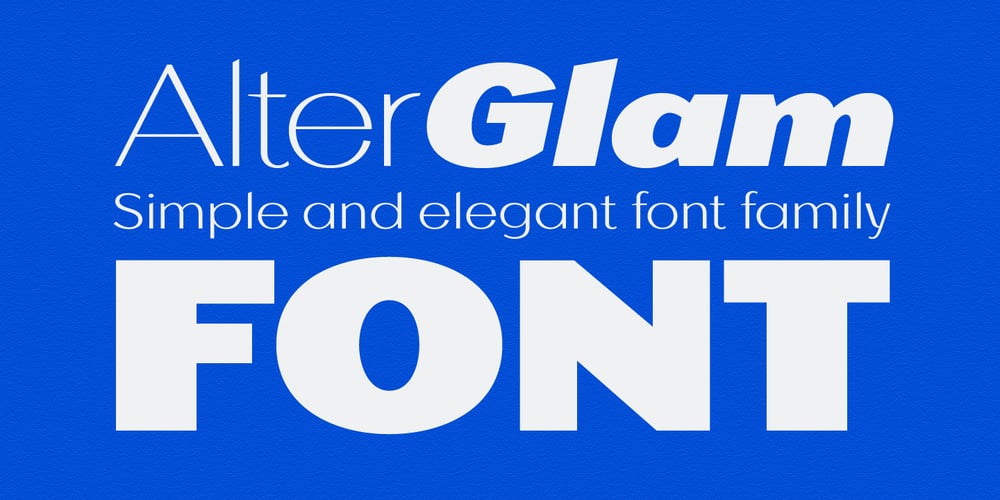 Alterglam font