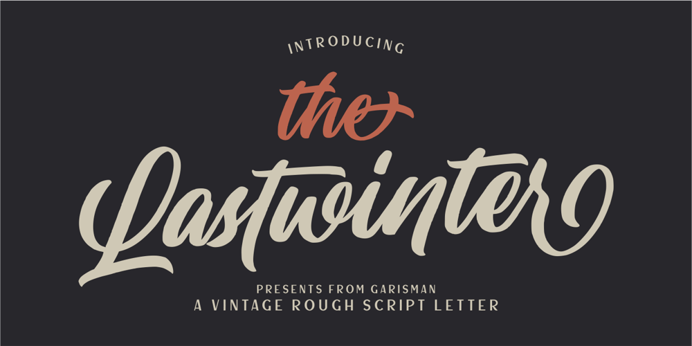 Lastwinter font
