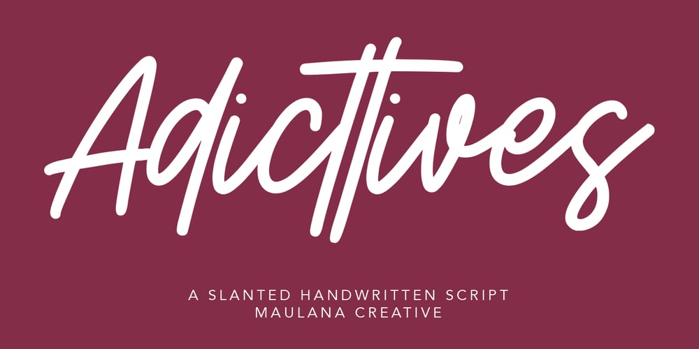 Adicttives font