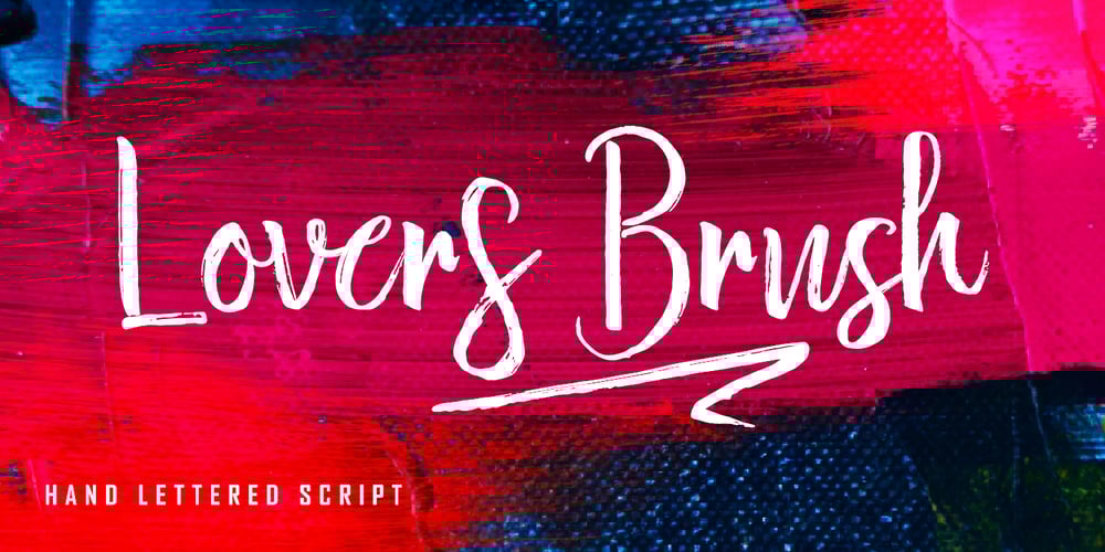 Lovers Brush font