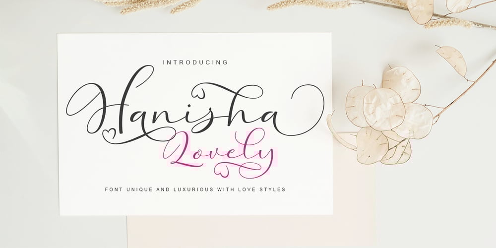 Hanisha Lovely font