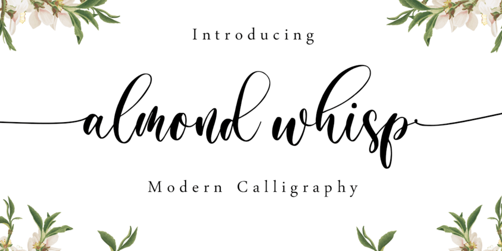 Almond Whisp font