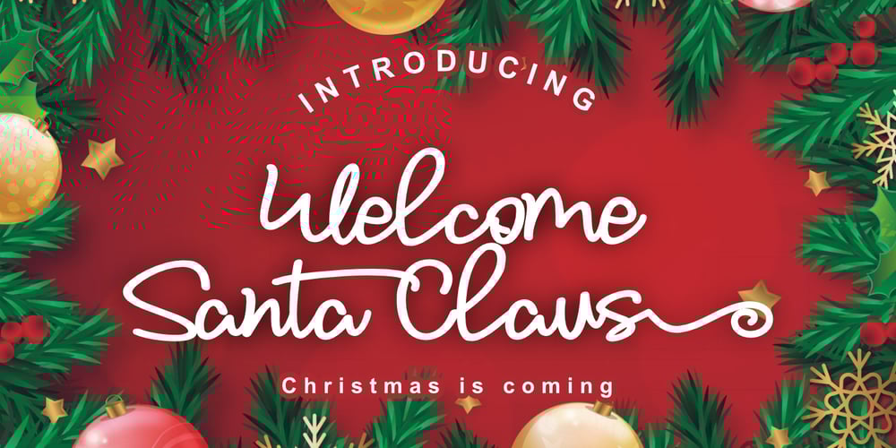Welcome Santa Claus font