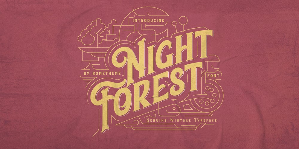 Night Forest font