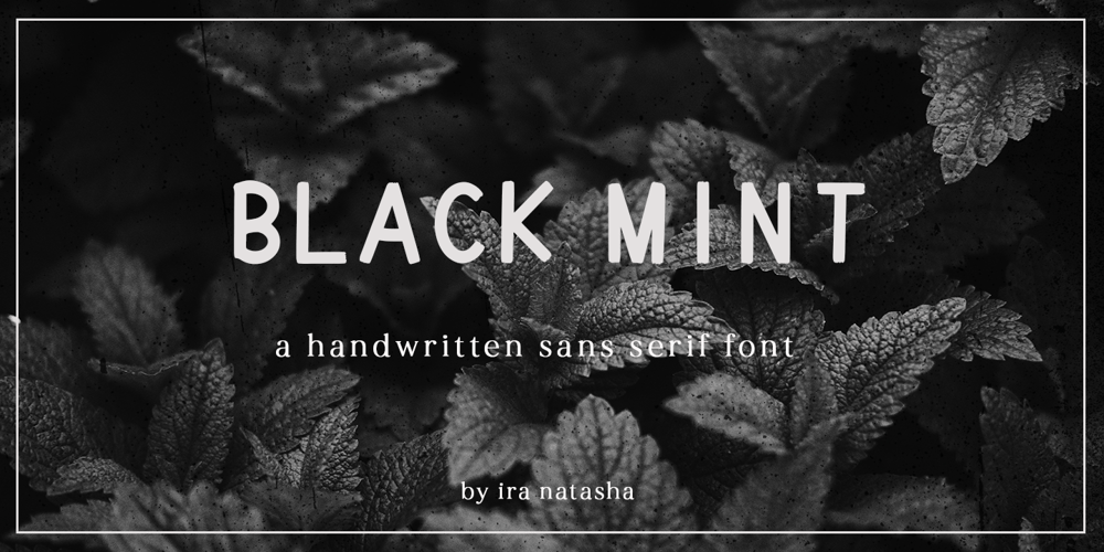 Black Mint font