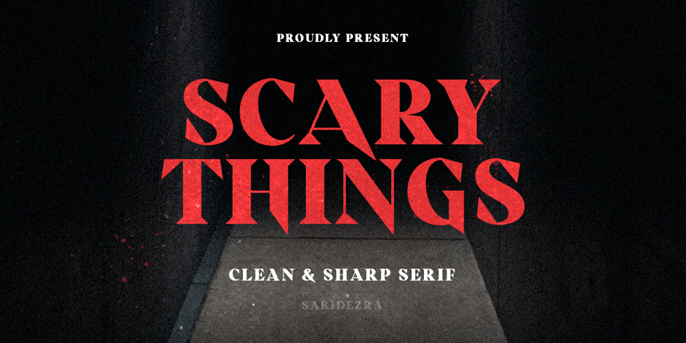 Scary Things font