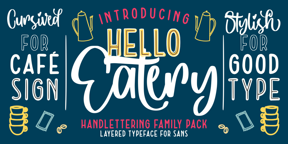 Hello Eatery Family font