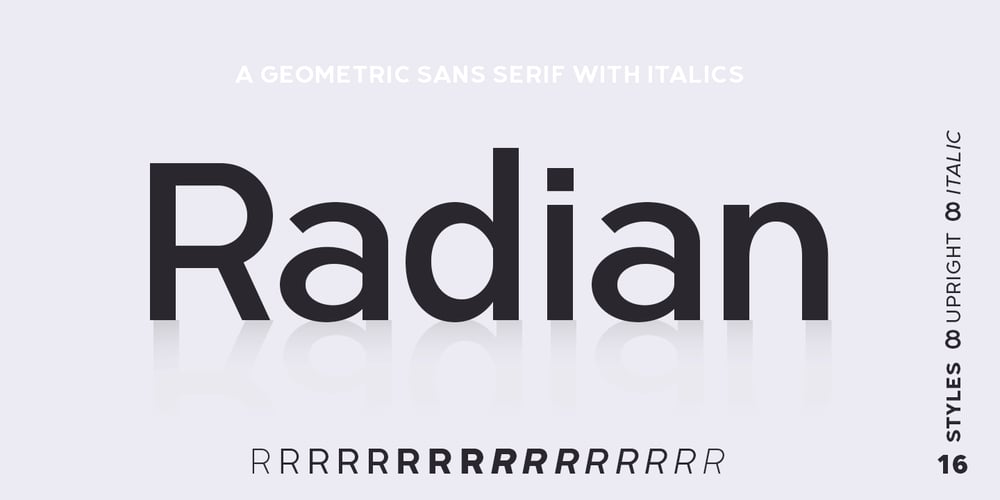 Radian font