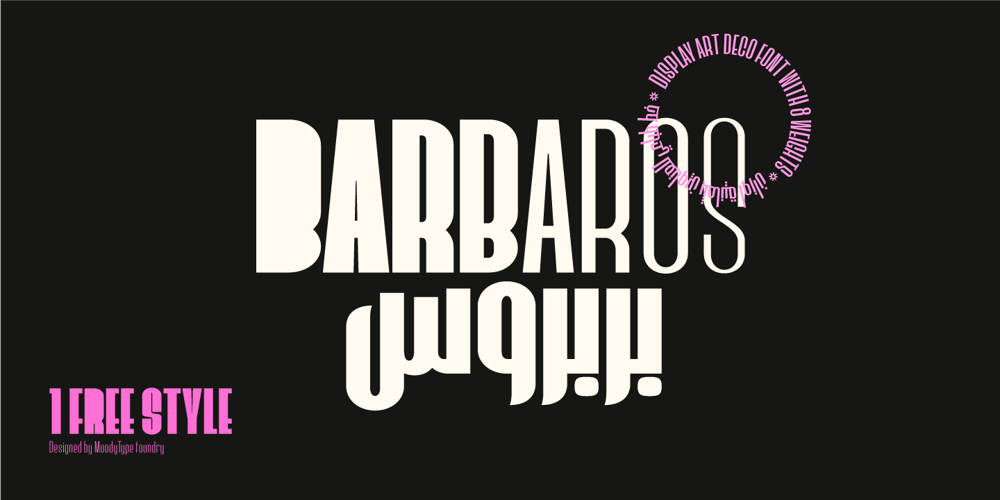 Barbaros font